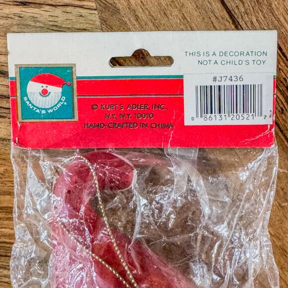 Vintage Whimsical Kurt Alder Old World Santa Ornament Sealed Original Bag 3.5” - Picture 4 of 8